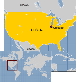 United States Map Chicago